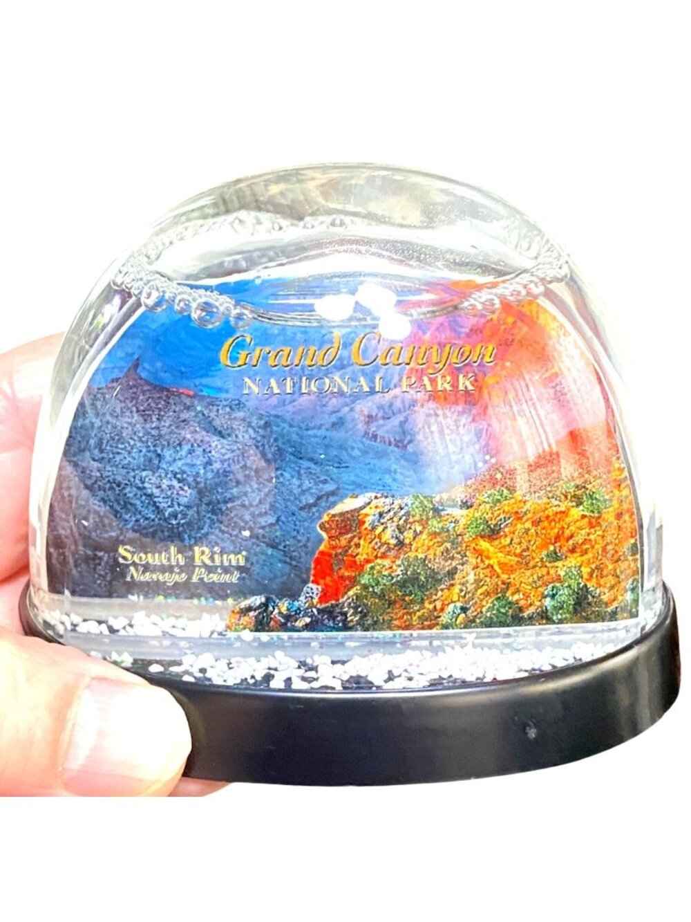 Grand Canyon National Park Snow Globe Souvenir With Scenic South North Rim Views